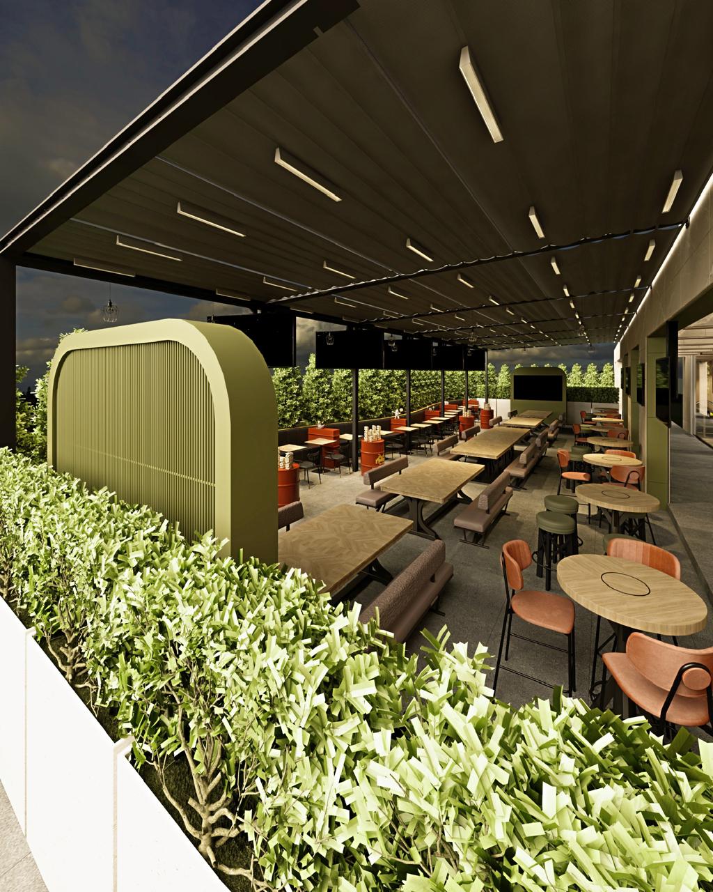 Fanzone Restaurant Dining Area